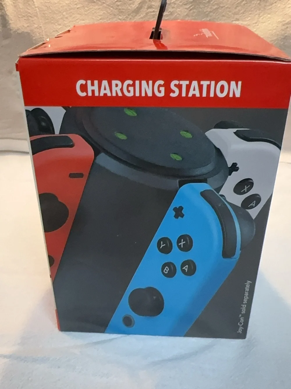 Rocketfish Charging Station for Nintendo Switch - Red & Blue Accent